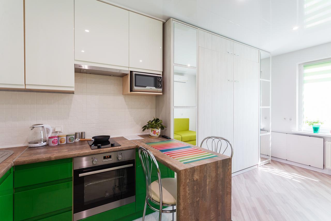 Modern Studio Apartments Kiev Bagian luar foto